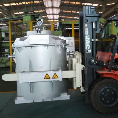 2000kg Kapasite Erimiş Alüminyum Transfer Çanak Düz yüzey finişi
