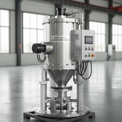 Kapasite 500-1000 L H alüminyum Rafinasyon gaz çıkartma makinesi flange Alüminyum erime kontrolünü artırmak için tasarlanmış monte edilmiş tip