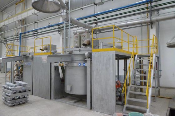 600 KG 950 Derece Alüminyum Holding Kıymetli Metal Ergitme Ocağı NG Yakıtlı
