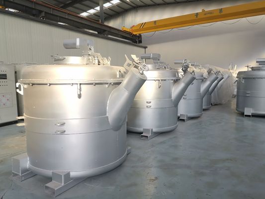 Çaydanlık 1500 KG Kapasiteli Alüminyum Döküm Sanayi Fırını Sıvı Taşıma Potası