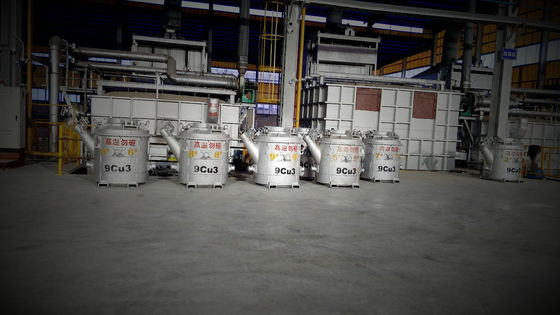 Uzun Mesafe Erimiş Alüminyum Transfer Kepçeleri Islanmayan Yeniden Fabrika Uzun Hizmet Ömrü
