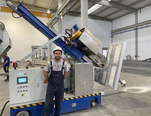 Erimiş Alüminyum Fırını Gaz Giderme İşlemi İçin HDR-2 Döner Fluxing Enjektör Cihazı