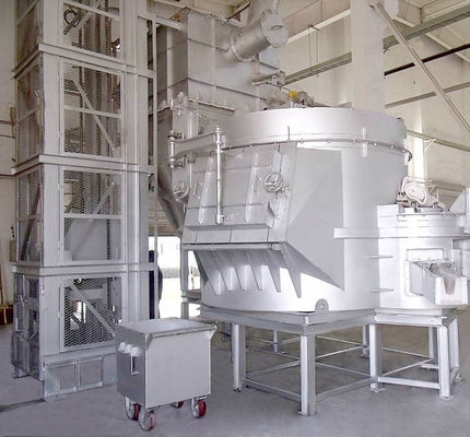 4000 KW Alüminyum Kabuklu 1 Ton Gaz Yakıtlı Alüminyum Hurda Eritme Fırını