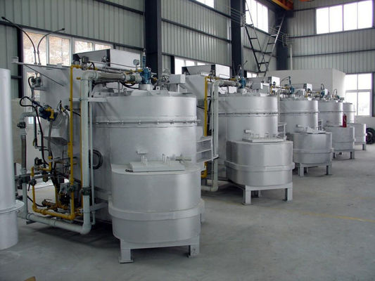 4000 KW Alüminyum Kabuklu 1 Ton Gaz Yakıtlı Alüminyum Hurda Eritme Fırını