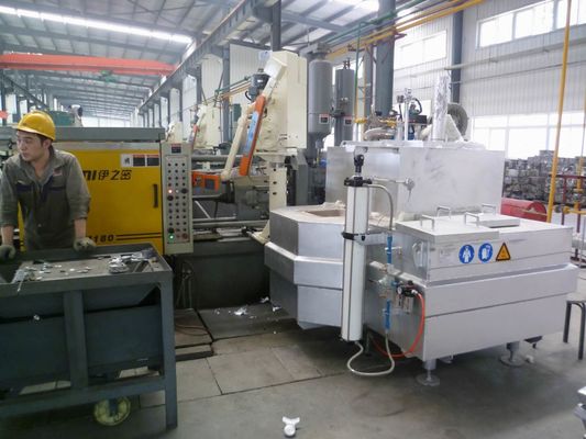 1 Ton Çelik Demir Alüminyum Eritme Fırını Yağ Yakıtlı Metal Döküm Döküm