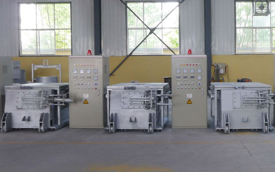 1 Ton Çelik Demir Alüminyum Eritme Fırını Yağ Yakıtlı Metal Döküm Döküm