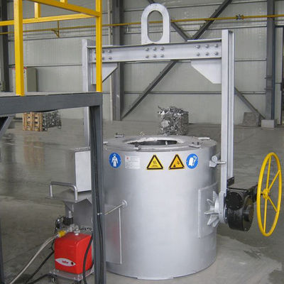 Eritme Smelt Alüminyum Döküm Fırını 200 - 1000kg Kapasite
