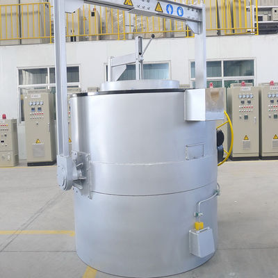 100kg 250kg 500kg 1T IGBT Elektrikli Alüminyum Eritme Fırını Hava Soğutmalı