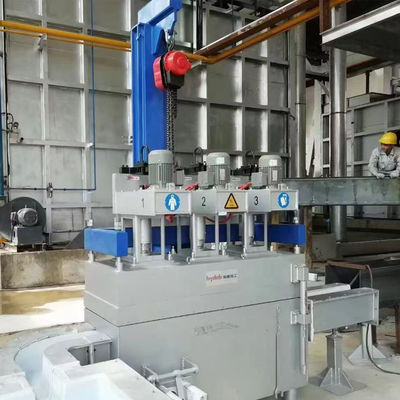 Alüminyum Döküm İçin 100 - 600rpm Inline Döner Gaz Giderme Ünitesi