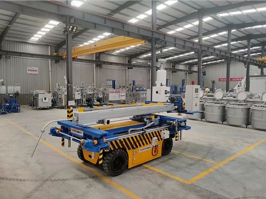 Erimiş alüminyum sıvısı için otomatik hareketli rafine ve gaz çözme makinesi