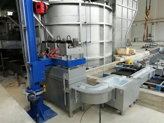Alüminyum Üretimini 4 Rotorlu Alüminyum Çöğütme Makinesiyle Artırmak 0-600 R/min Grafit Rotor Hızı Ve O2ppm≤5