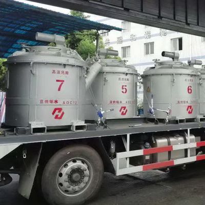 2000kg Kapasite Erimiş Alüminyum Transfer Çanak Düz yüzey finişi