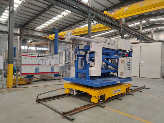 Sıvılaştırılmış fluks ajanı rotor ve taşıyıcı gazın enjeksiyonu ile dağılır.