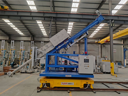 Sıvılaştırılmış fluks ajanı rotor ve taşıyıcı gazın enjeksiyonu ile dağılır.