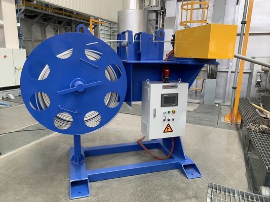Değişken frekanslı adımsız hız düzenlemesi için çubuk besleme ünitesi 8-13mm çubuk çapı