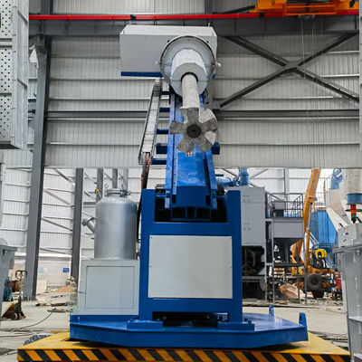 0-600 R/min Grafit rotoru hızı ve 380V voltajı olan frekans dönüştürme erimiş alüminyum gaz çıkartma makinesi
