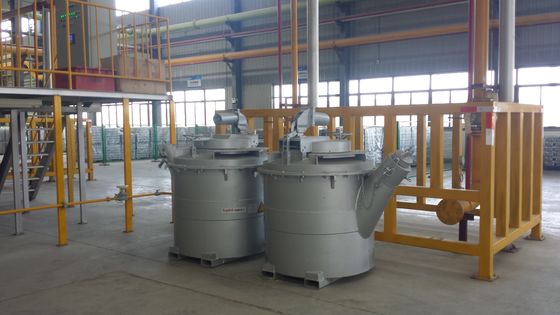1000KG Kapasite Yumuşak ve Hızlı Transfer İçin Erimiş Alüminyum Transfer Çanakları