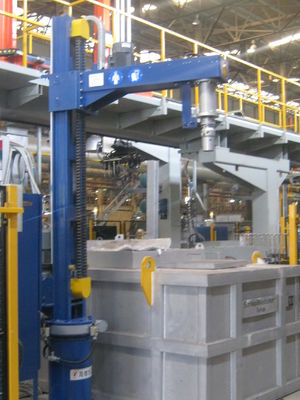 ≤5mm Akış Parçacık Boyutu Düzenlenebilir gaz basıncı ve rafine ile Alüminyum Rafining Degazing Makinesi