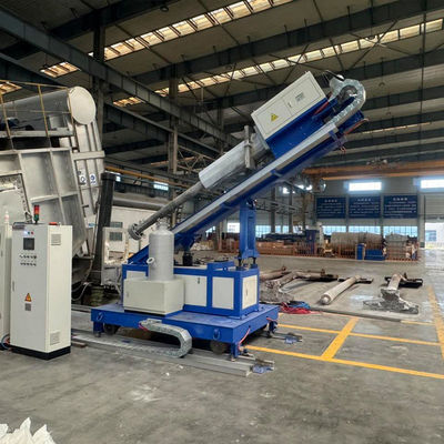 Rafine akışı parçacık boyutu ≤5 mm Döner akım enjektörü 380V ± 10% Voltaj Grafit rotoru hızı frekans dönüşüm ayarlaması