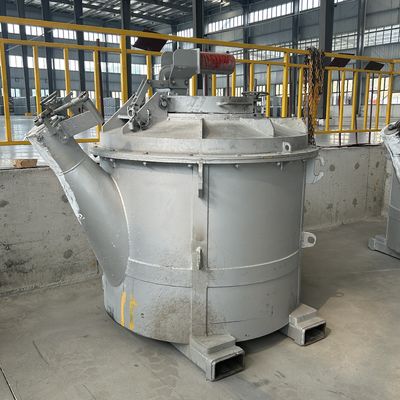 Dayanıklı Erimiş Alüminyum Transfer Çuvalları Doğal Sıcaklık Düşüşü ≤15C/h ve Maksimum Servis Sıcaklığı ≤850C