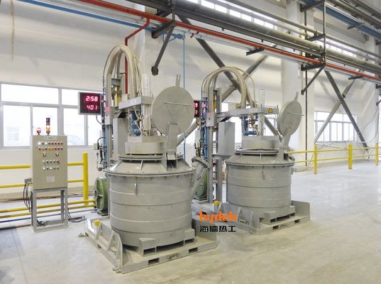 1500 KG Erimiş Alüminyum Transfer Kütükleri ve 900C Isıtma Sıcaklığı