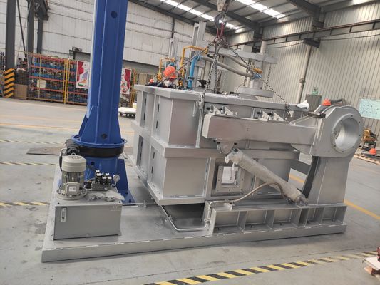Alüminyum erimiş için çizgisel döner gaz çözme ünitesi 0 1200°C Sıcaklık aralığı Boyutlar 1200×800×1500mm Yüksek verimlilik Gaz kaldırma Dayanıklı Çelik Yapı