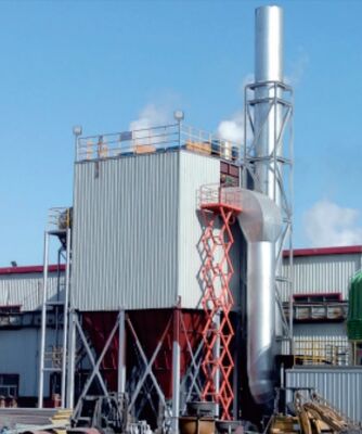 Büyük hava hacmi yüksek toz çıkarma verimliliği ve PLC kontrol sistemi ile çevre dostu kartuş toz toplayıcı