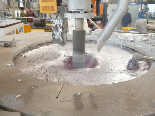 0-99 Dakika Rafine Zamanı Rafine akış tozu püskürtme miktarı için 4kW toplam gücü ile döner gaz çözücü birim 0-350 G/dakika
