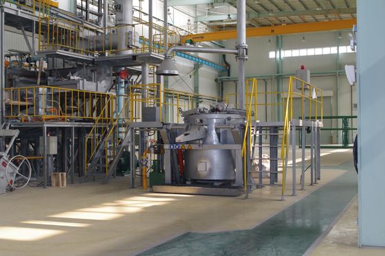 980C 600KG Elektrikli Dökümhane Yağı Yakıtlı Devirme Fırını LPG Yalıtım Katmanı