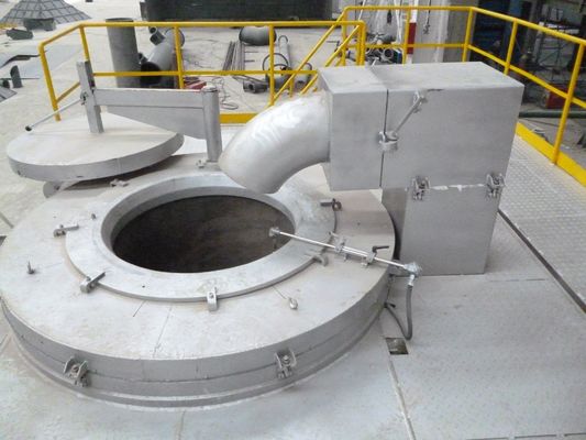 Basınçlı Döküm Sıcaklık Kontrolü için Kapak 1000kg Alüminyum Eritme Ocağı Doğal Gaz NG