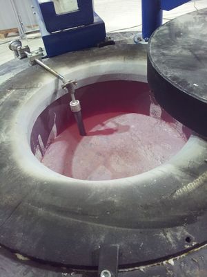 Alüminyum Eritme Tutma Fırını Komple Yanma İçin Mavi 1000KG Elektrikli Fırın
