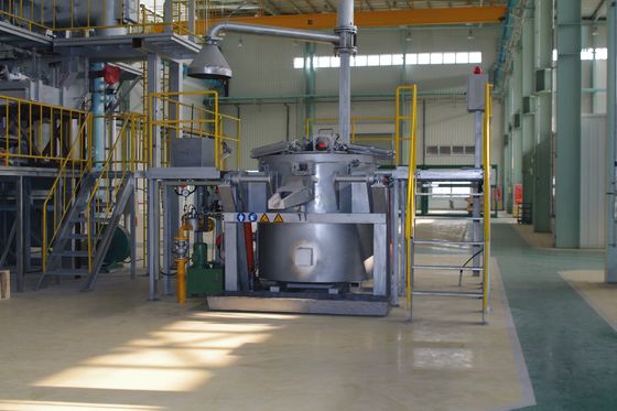 5 KPa Gaz Basıncı Küçük Ölçekli Üretim İçin Alüminyum Çıkartma Fırını