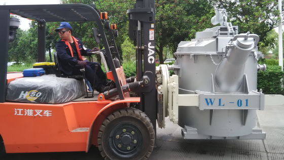 2.5t / M3 Dökme Kurşun İçin Tozsuz 1200KG Pota Metalurji Fırını Dökme Demir Pota