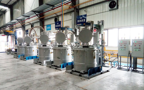 Erimiş Alüminyum İçin Pota Gaz Yakıtlı Elektrikli Tip Ön Isıtma Cihazı Transferi