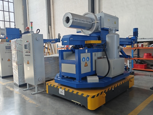 Grafit Rotor Hızı 0 ¥ 400 r / min Döner Akış Enjektörü Mavi ve Sarı Tasarım Rafine ve Degazing Zamanı ile 0 ¥ 99min