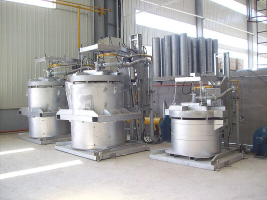 500-1200°C sıcaklık aralığı için LNG enerji kaynağı ile hava silindir kaldırma gücü şişe ön ısıtıcısı